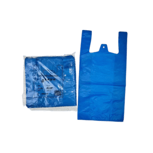 Blue plastic bag