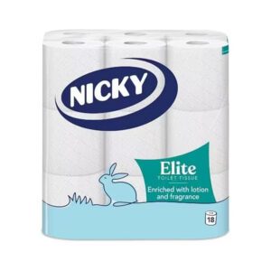 TT Nicky Elite White 18Pk 3Ply 18R x 2
