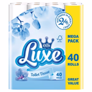TT LUXE WHITE 2PLY 40ROLLS