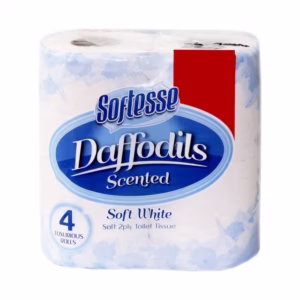 TT Softesse Daffodils Softwhite 4Pk 2Ply 4R x 10