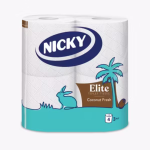 TT Nicky Elite Coconut 4Pk 3Ply 4R x 10