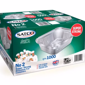 Aluminium Foil Containers NO2 - 1000 Pcs