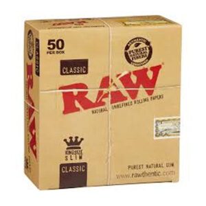 RAW Natural Unrefined Tips Original (50 per Pack) + RSV Scoop Card (3 Packs)