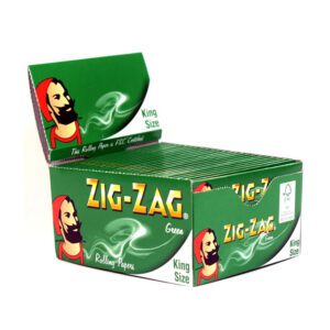 Zig Zag Green King Size 50 Booklets